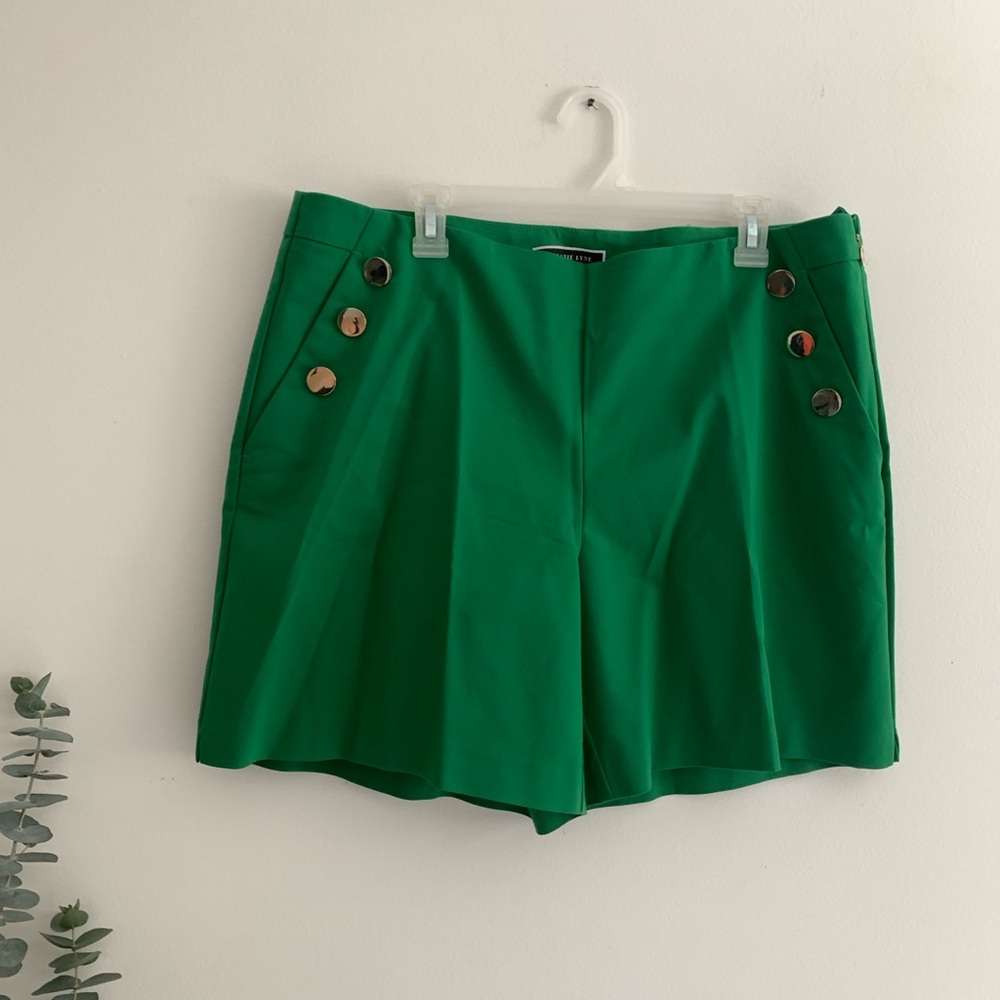 Chic High Waist Green Women's Shorts